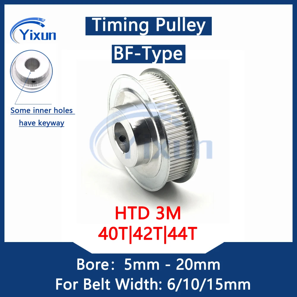 HTD 3M 40T 42T 44 Teeth Timing Pulley Bore 5mm-20mm For Belt Width 6/10/15mm HTD3M Synchronous Wheel With Keyway 3M 40Teeth Gear
HTD 3M 40T 42T 44 Teeth Timing Pulley Bore 5mm-20mm For Belt Width 6/10/15mm HTD3M Synchronous Wheel With Keyway 3M 40Teeth Gear