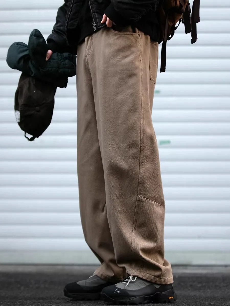 Heavyweight Pure Cotton Work Trousers Men's Spring Autumn Loose Tailored Waed Wax Dye Sand Card Pants Trendy Knife Pants
Heavyweight Pure Cotton Work Trousers Men's Spring Autumn Loose Tailored Waed Wax Dye Sand Card Pants Trendy Knife Pants