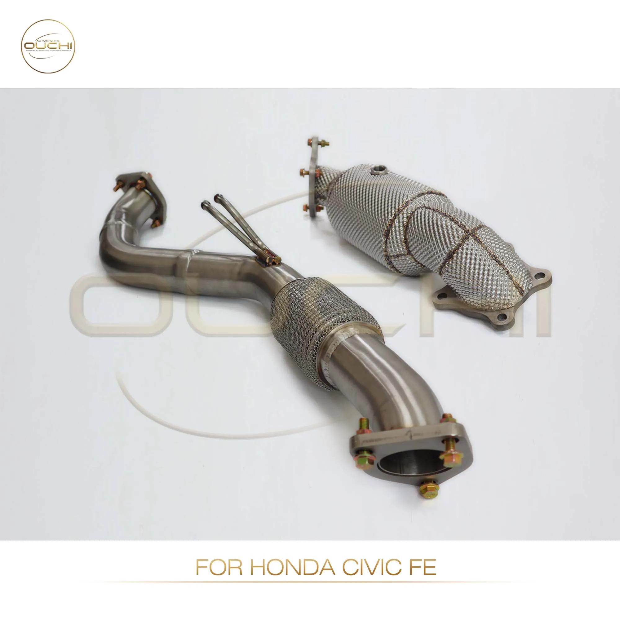OUCHI Stainless steel Exhaust System High Performance Downpipe for Honda Civic FE 11th Generation 1.5T Version With Heat Shield
OUCHI Stainless steel Exhaust System High Performance Downpipe for Honda Civic FE 11th Generation 1.5T Version With Heat Shield