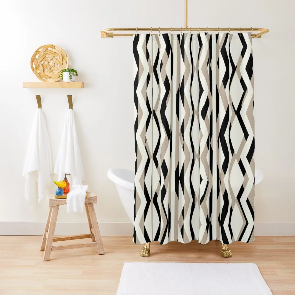 Decorative Bold Cream Beige Black Geometric Pattern Shower Curtain For The Bathroom Waterproof Shower Window Curtain
Decorative Bold Cream Beige Black Geometric Pattern Shower Curtain For The Bathroom Waterproof Shower Window Curtain