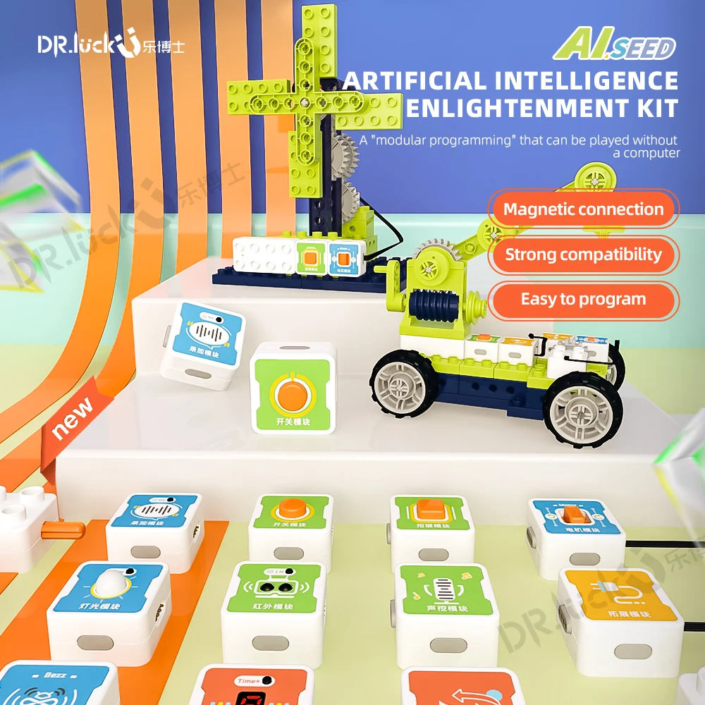Large Particle Building Blocks Artificial Intelligence Screenless Programming Small Square Shape Bricks DIY Toys Kids Adult Gift
Large Particle Building Blocks Artificial Intelligence Screenless Programming Small Square Shape Bricks DIY Toys Kids Adult Gift