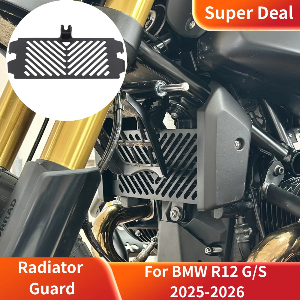 For BMW R12 G/S 2025-2026 Metal Radiator Guard Impact Resistant Engine Heat Shield Offroad Motorcycle Protection Accessories
For BMW R12 G/S 2025-2026 Metal Radiator Guard Impact Resistant Engine Heat Shield Offroad Motorcycle Protection Accessories