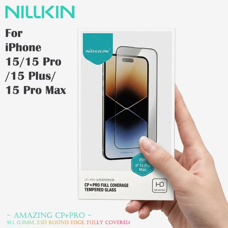 NILLKIN Anti-Glare 9H Tempered Glass for iPhone 15 Pro Max, Anti-Fingerprint & Bubble-Free, 2.5D Edging Full Coverage HD Film
NILLKIN Anti-Glare 9H Tempered Glass for iPhone 15 Pro Max, Anti-Fingerprint & Bubble-Free, 2.5D Edging Full Coverage HD Film