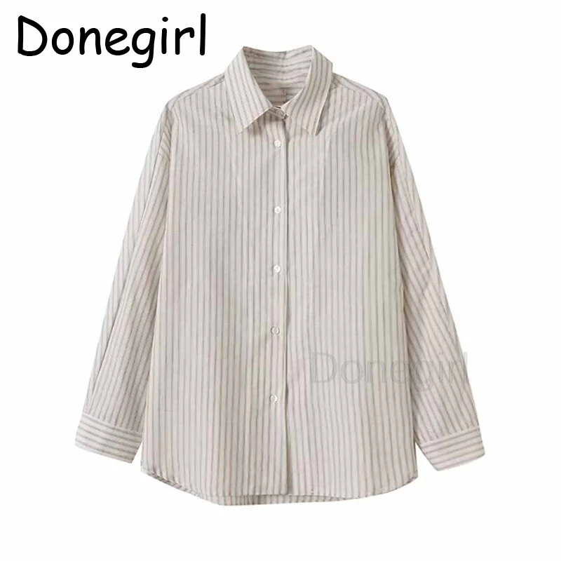 Donegirl женская новая модная свободная однобортная полосатая рубашка повседневная блузка с лацканами в стиле ретро женская блузка с длинными рукавами шикарный топ
Donegirl женская новая модная свободная однобортная полосатая рубашка повседневная блузка с лацканами в стиле ретро женская блузка с длинными рукавами шикарный топ
