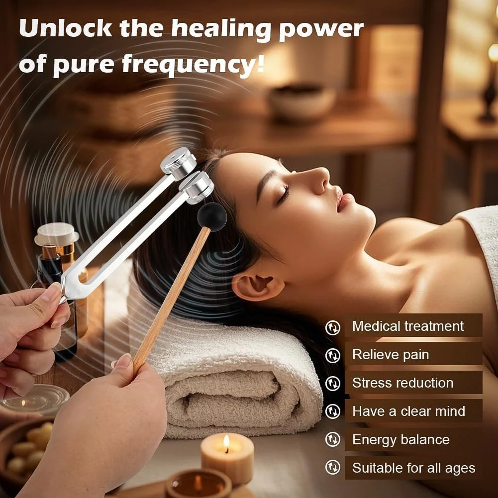 A74K-Tuning Forks In Leather Pouch(128Hz, 136.1Hz, 256Hz, 384Hz), Tuning Fork With Reflex Hammer,Portable For Healing Set Sound
A74K-Tuning Forks In Leather Pouch(128Hz, 136.1Hz, 256Hz, 384Hz), Tuning Fork With Reflex Hammer,Portable For Healing Set Sound