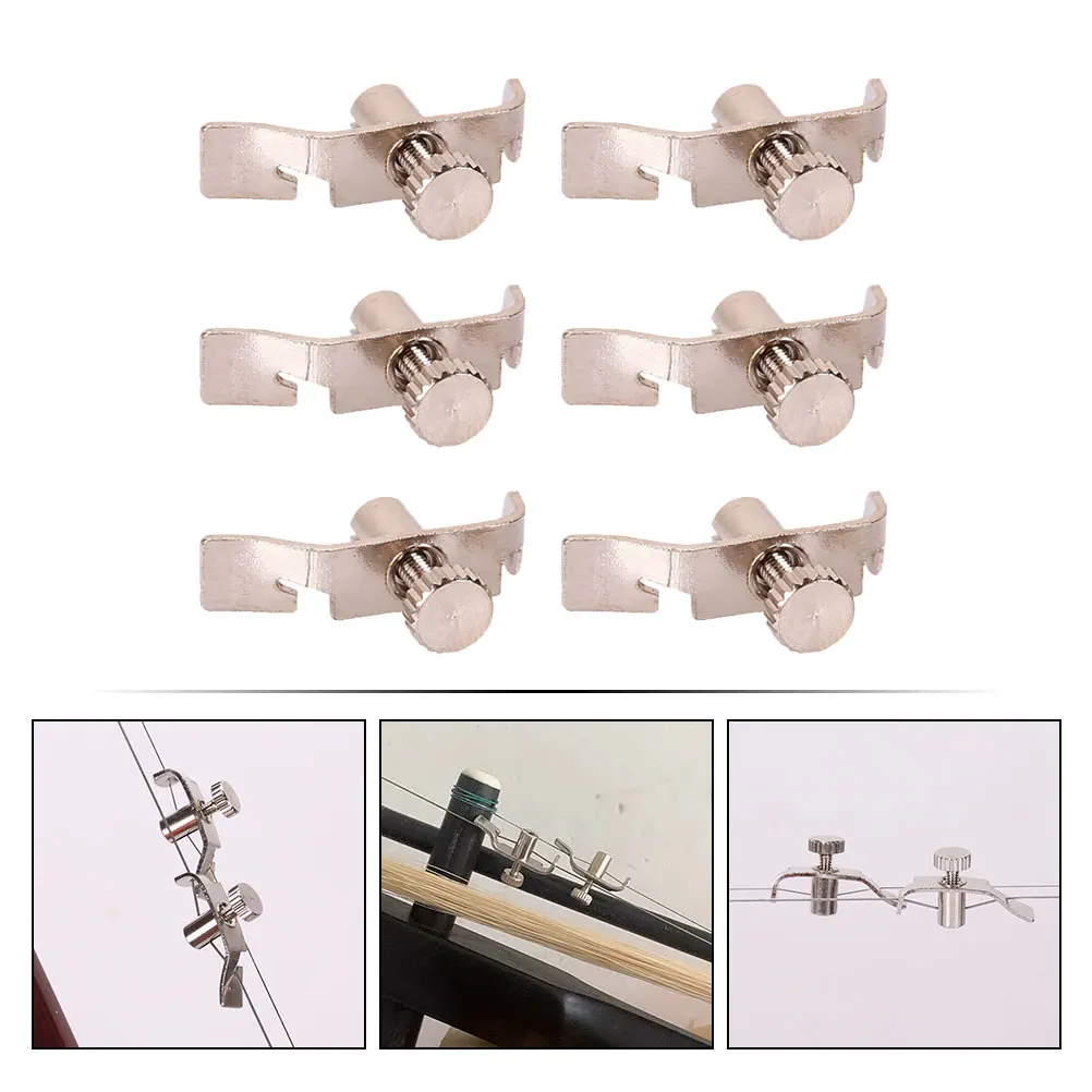 6 Pcs Erhu Tuner Fine Silver Accessories Regulator Adjusters Professional Stainless Steel Parts
6 Pcs Erhu Tuner Fine Silver Accessories Regulator Adjusters Professional Stainless Steel Parts