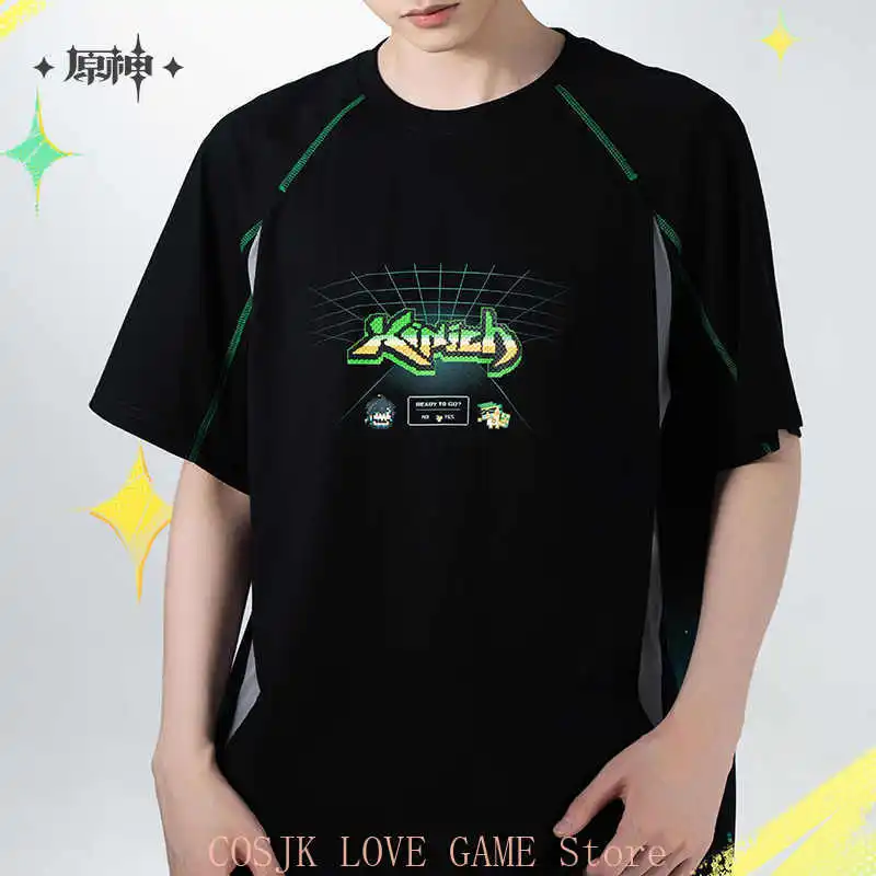 Game Kinich T-shirt Mihoyo Genshin Impact Figure Kinich Cosplay Costume Anime Role Play Man Woman Clothes Half sleeve TEE
Game Kinich T-shirt Mihoyo Genshin Impact Figure Kinich Cosplay Costume Anime Role Play Man Woman Clothes Half sleeve TEE