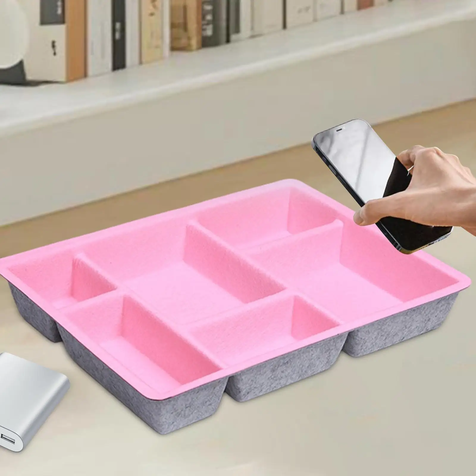 Drawer Organizer Tray 6 Compartments Multipurpose Storage Box Containers for Desk Dresser Cabinet Stationery Cosmetics
Drawer Organizer Tray 6 Compartments Multipurpose Storage Box Containers for Desk Dresser Cabinet Stationery Cosmetics