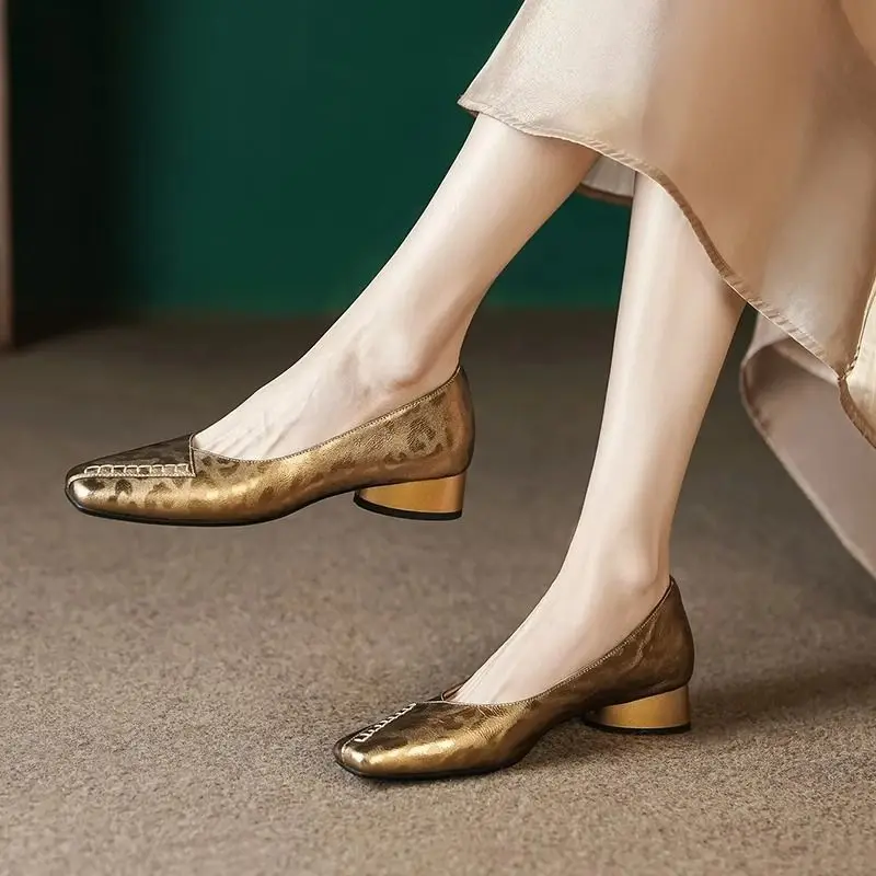 Fashionable and Comfortable Square-toe Shallow-mouth Single Shoes2026Spring/Summer New Block Heel Temperament Casual Women's Sho
Fashionable and Comfortable Square-toe Shallow-mouth Single Shoes2026Spring/Summer New Block Heel Temperament Casual Women's Sho