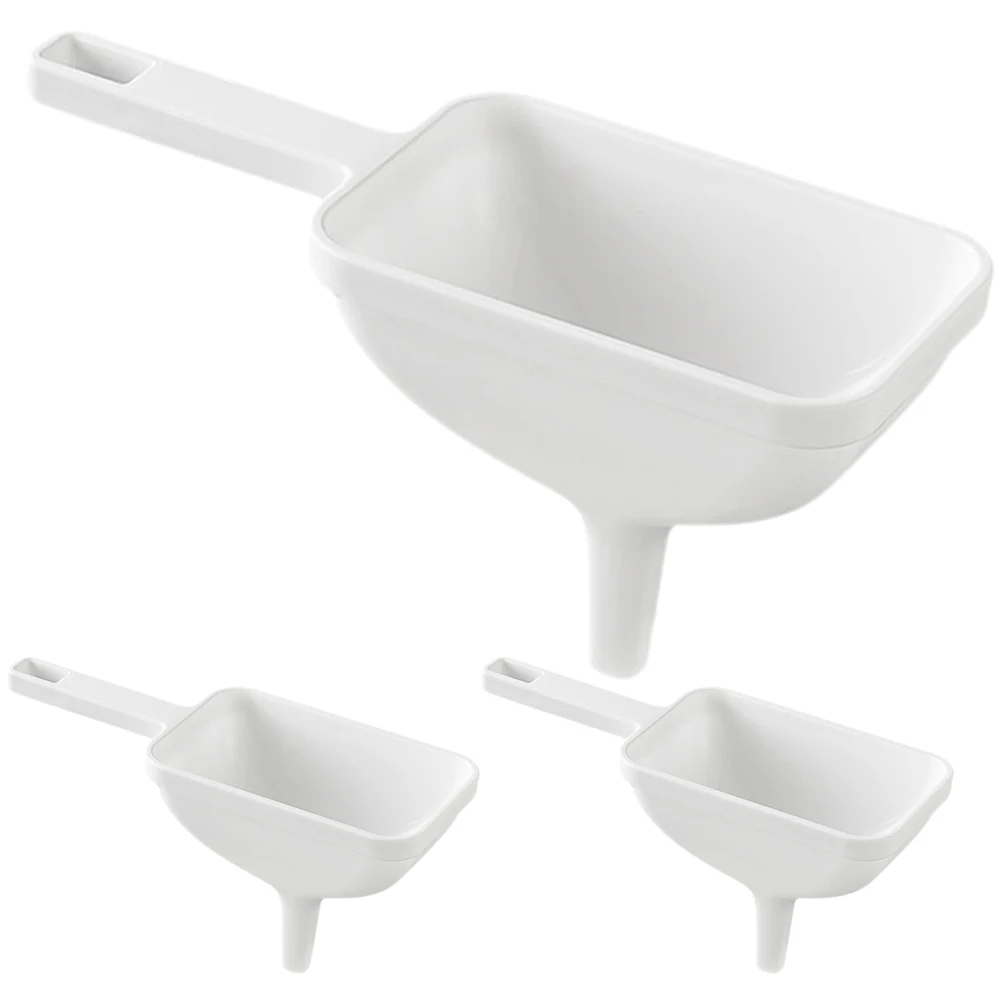 3pcs Wide Mouth Funnel Large Capacity Reusable Jar Mason Flask Wear Resistant Kitchen Accessories Liquid Transfer Tool
3pcs Wide Mouth Funnel Large Capacity Reusable Jar Mason Flask Wear Resistant Kitchen Accessories Liquid Transfer Tool