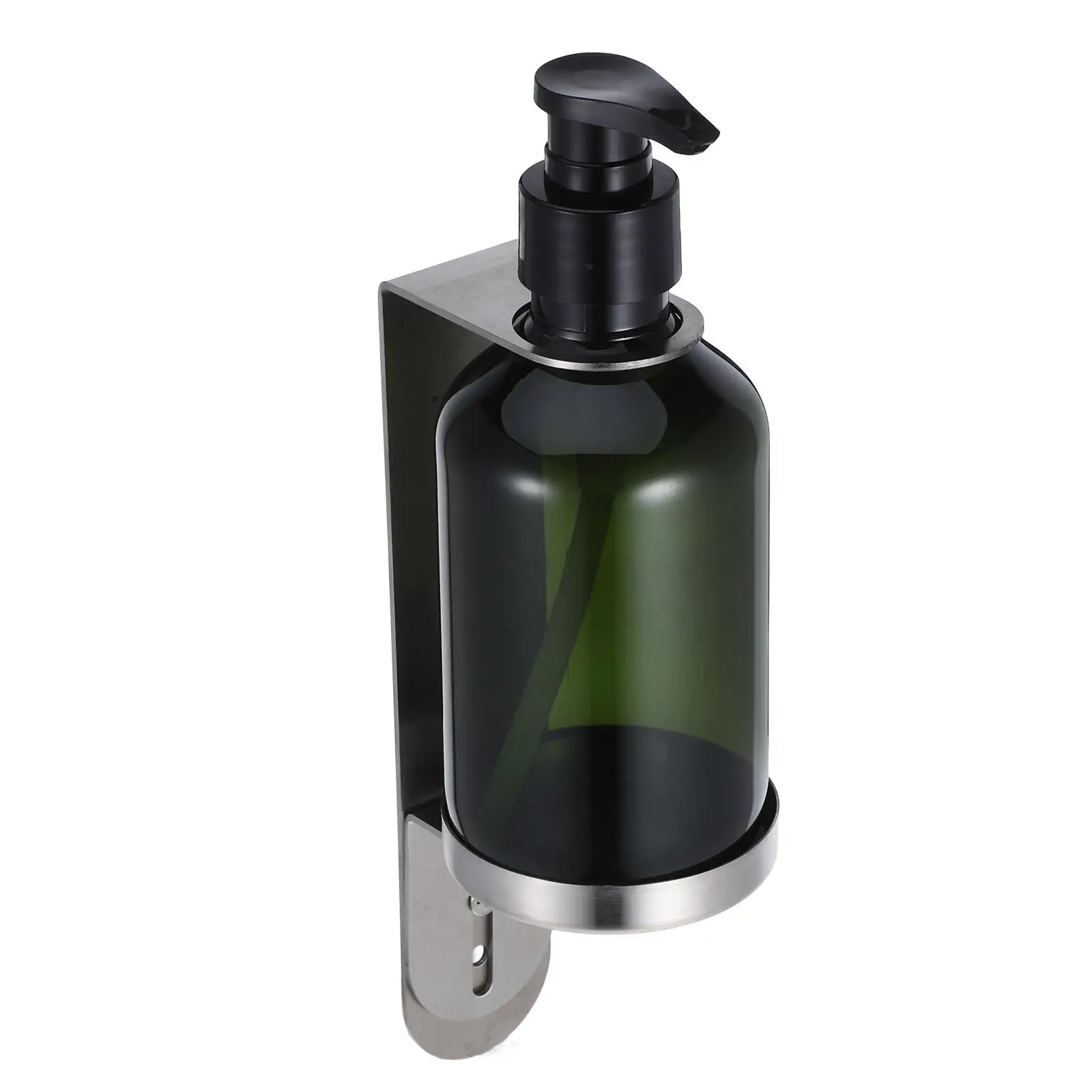 Stainless Steel Soap Dispenser Pump Bottle Holder Wall Mounted Dish for Kitchen Sink Liquid
Stainless Steel Soap Dispenser Pump Bottle Holder Wall Mounted Dish for Kitchen Sink Liquid