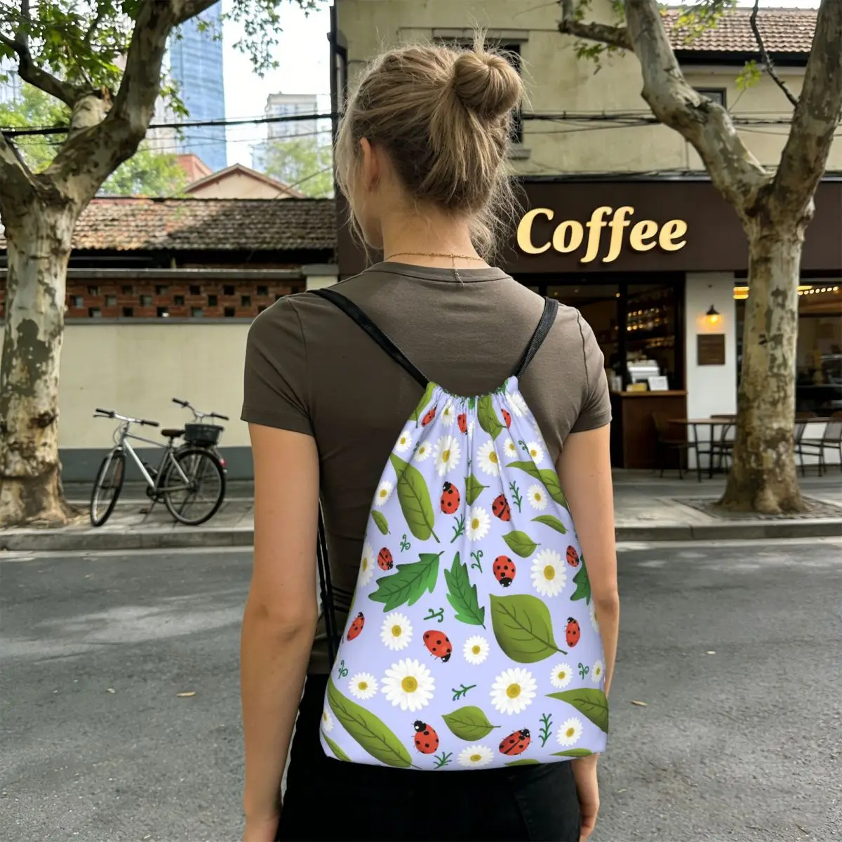 Daisy And Ladybug Pattern Backpacks Multi-function Drawstring Bags Sports Bag Book Bags for Travel School
Daisy And Ladybug Pattern Backpacks Multi-function Drawstring Bags Sports Bag Book Bags for Travel School