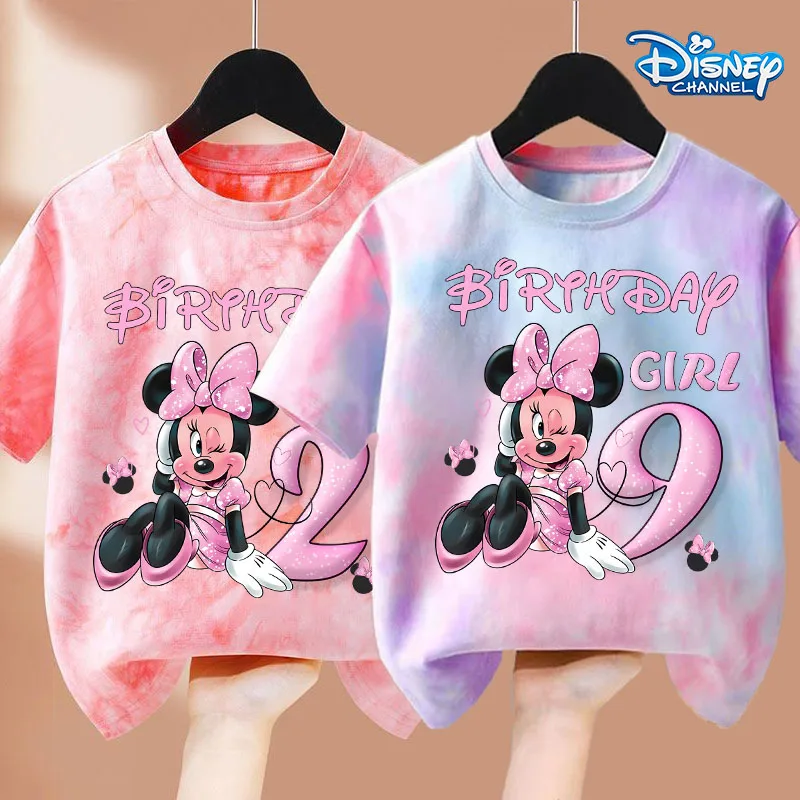 Minnie Mouse Girls T-shirts Kid Clothing Disney Kawaii Anime Figures Short Sleeves Fashion Tie Dye Home Clothes Top Cotton Shirt
Minnie Mouse Girls T-shirts Kid Clothing Disney Kawaii Anime Figures Short Sleeves Fashion Tie Dye Home Clothes Top Cotton Shirt