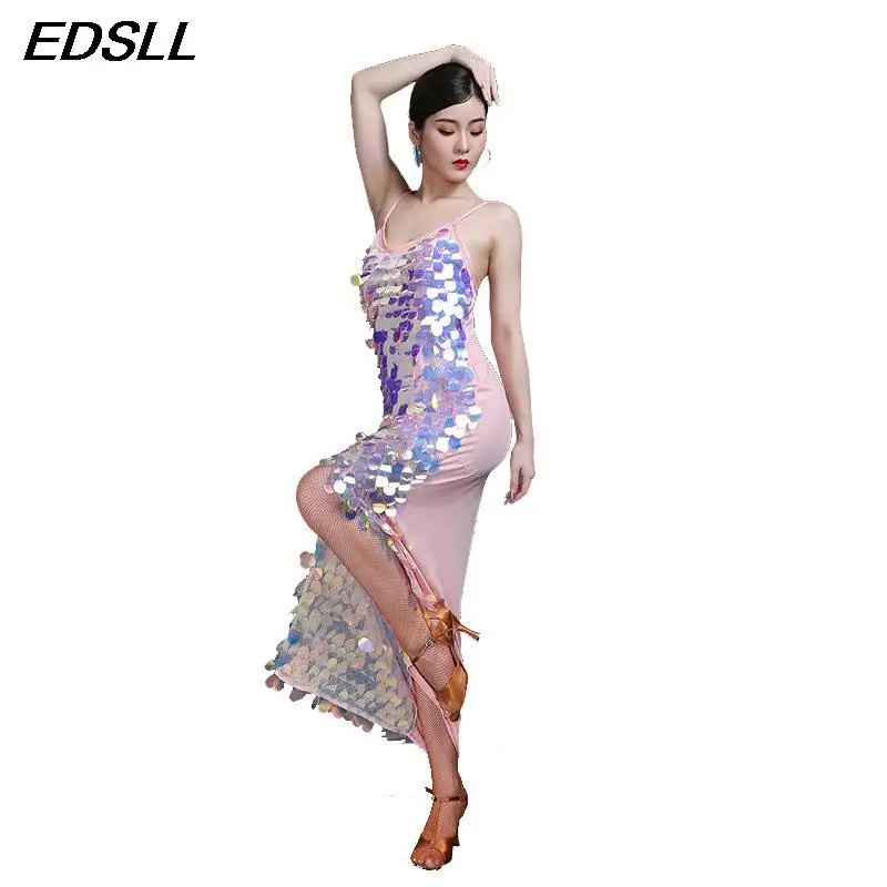 Women's Belly Dance High-end Long Dress Latin Dance Oriental Indian Dance Dress Sexy Sequin Mermaid Dress Performance Costume
Women's Belly Dance High-end Long Dress Latin Dance Oriental Indian Dance Dress Sexy Sequin Mermaid Dress Performance Costume