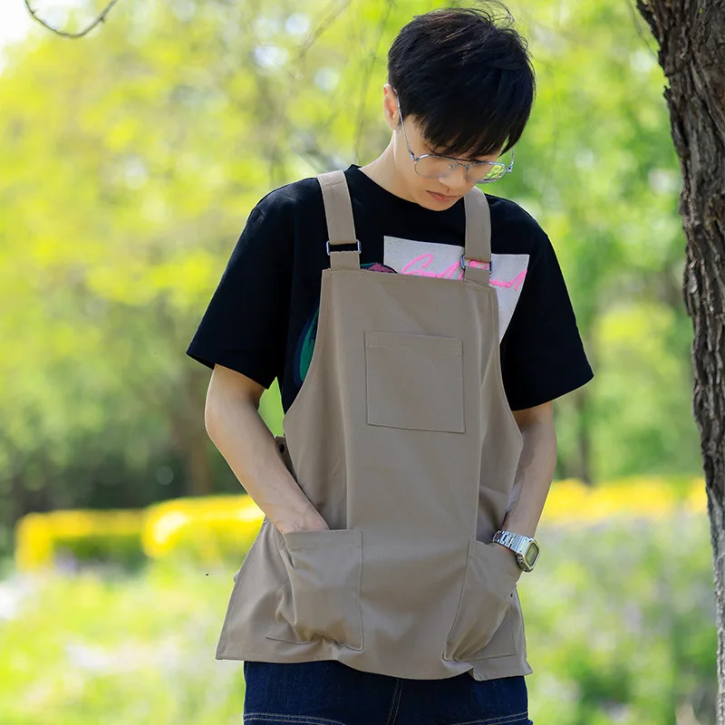 Apron Catering barista Milk Tea Shop Gardening Work Overcoat Home Kitchen Cooking Apron Vest Logo
Apron Catering barista Milk Tea Shop Gardening Work Overcoat Home Kitchen Cooking Apron Vest Logo