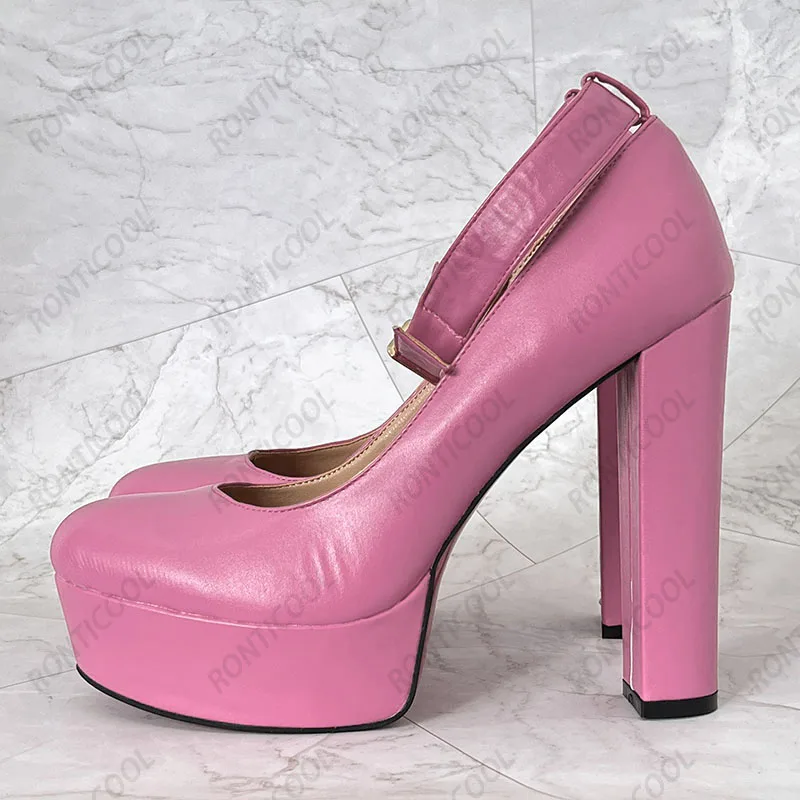 Ronticool Customize Color Women Platform Pumps Block High Heels Round Toe Beautiful Fuchsia Party Dress Shoes US Plus Size 5-20
Ronticool Customize Color Women Platform Pumps Block High Heels Round Toe Beautiful Fuchsia Party Dress Shoes US Plus Size 5-20