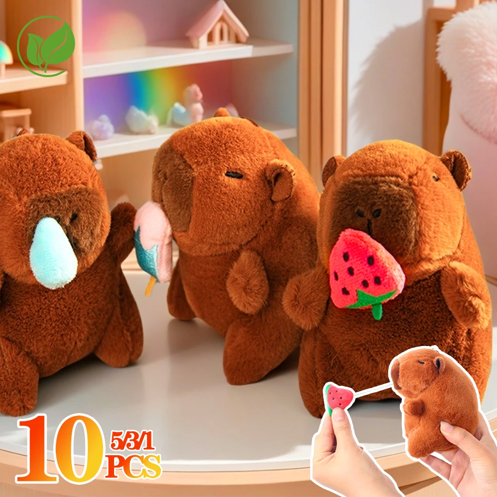 1-20PCS Cute Cartoon Capybara Pendant Pull-out Fruit Kapybara Plush Keychain Cute Plush Doll Bag Hanging Ornament Gift Pendant
1-20PCS Cute Cartoon Capybara Pendant Pull-out Fruit Kapybara Plush Keychain Cute Plush Doll Bag Hanging Ornament Gift Pendant