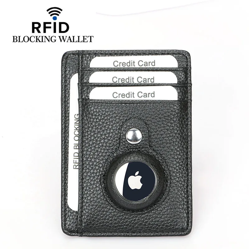Real Leather Rfid Airtag Card Holder ID Cardholder with Rfid Blocking Anti-theft Business Card Case Wallet with Airtag Holder
Real Leather Rfid Airtag Card Holder ID Cardholder with Rfid Blocking Anti-theft Business Card Case Wallet with Airtag Holder