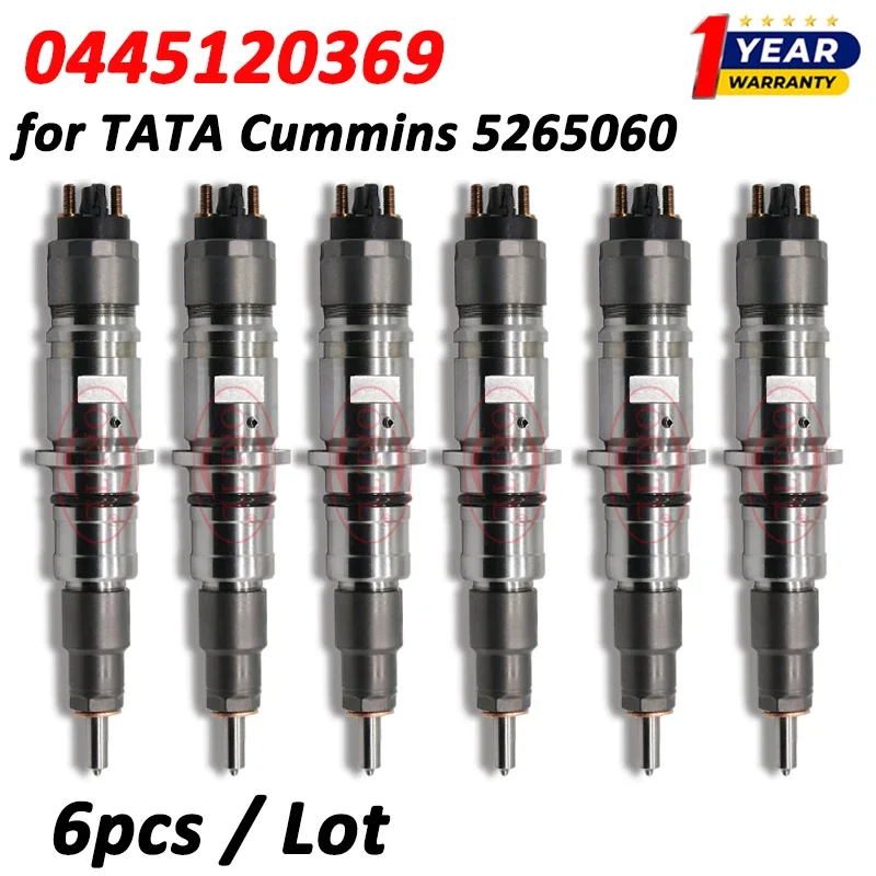 6 шт. форсунок для дизельных двигателей 0445120369 (0 445 120 369) для TATA Cummins 5265060 278607990157
6 шт. форсунок для дизельных двигателей 0445120369 (0 445 120 369) для TATA Cummins 5265060 278607990157