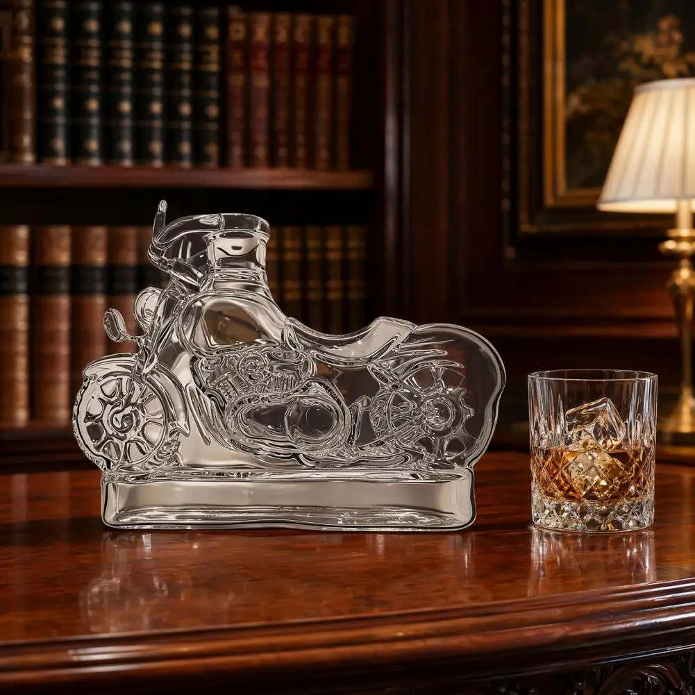 Wine Flavor Lock Bottle Motorcycle Whiskey Decanter Glass Bottle with Stopper Dragon Whiskey Decanter Novelty Liquor Container
Wine Flavor Lock Bottle Motorcycle Whiskey Decanter Glass Bottle with Stopper Dragon Whiskey Decanter Novelty Liquor Container