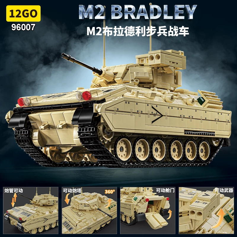 American M2 Bradley Armored Vehicle Building Blocks Educational Assembly Toy Birthday Festival Gift
American M2 Bradley Armored Vehicle Building Blocks Educational Assembly Toy Birthday Festival Gift