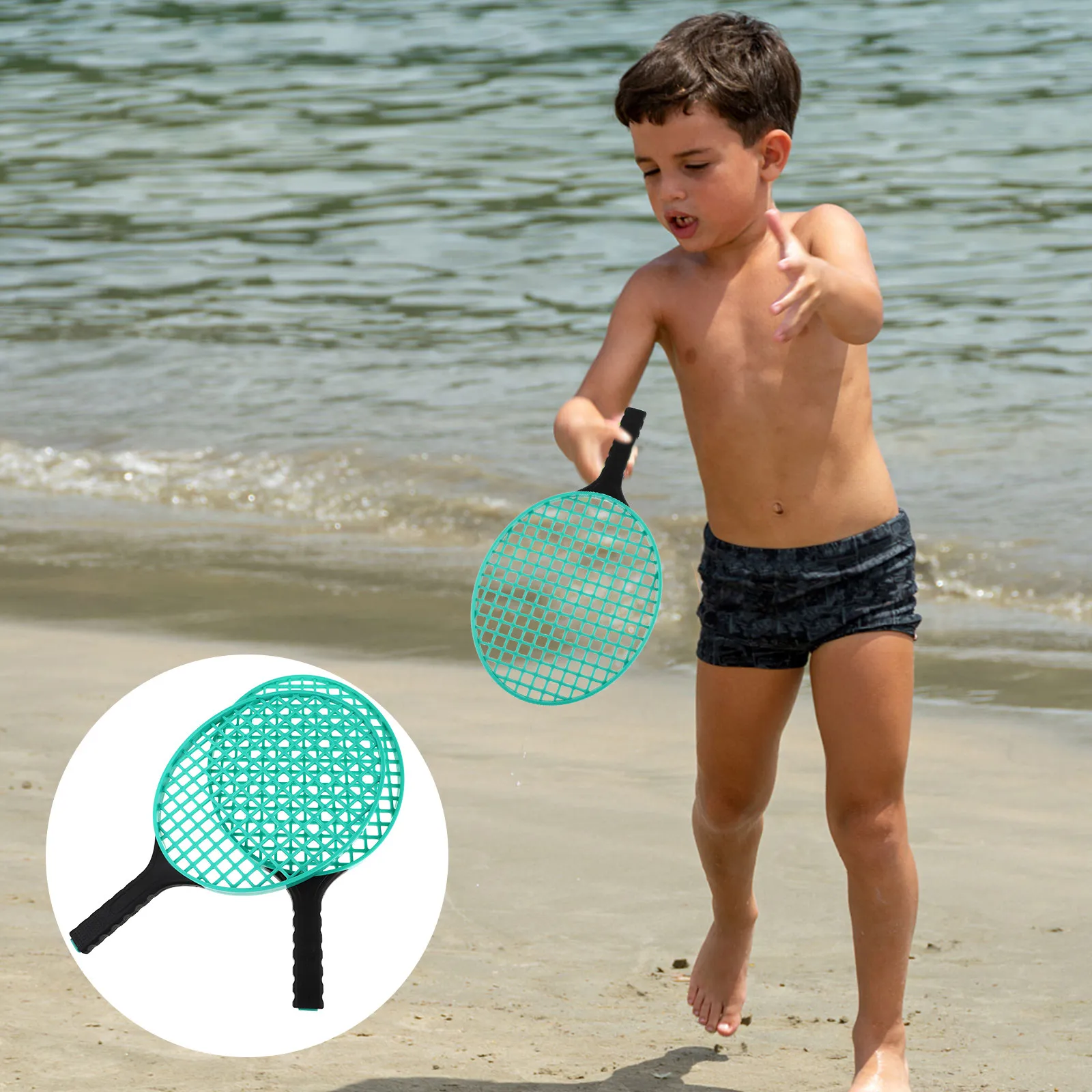2Pcs Kids Tennis Rackets Lightweight Plastic Outdoor Sports Set Large Head Area Easy Swing Children Play Beach Leisure
2Pcs Kids Tennis Rackets Lightweight Plastic Outdoor Sports Set Large Head Area Easy Swing Children Play Beach Leisure