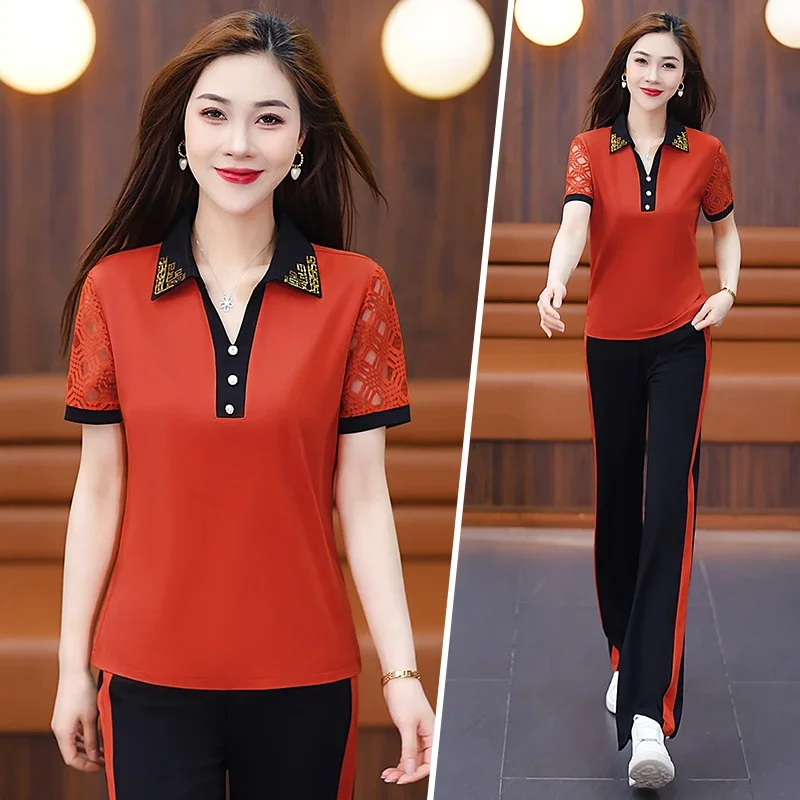 Summer Women's Two-piece Casual Sports Suit Pants Sets Tracksuit Women Two Piece Sets Trending Clothing Vacation Outfits
Summer Women's Two-piece Casual Sports Suit Pants Sets Tracksuit Women Two Piece Sets Trending Clothing Vacation Outfits