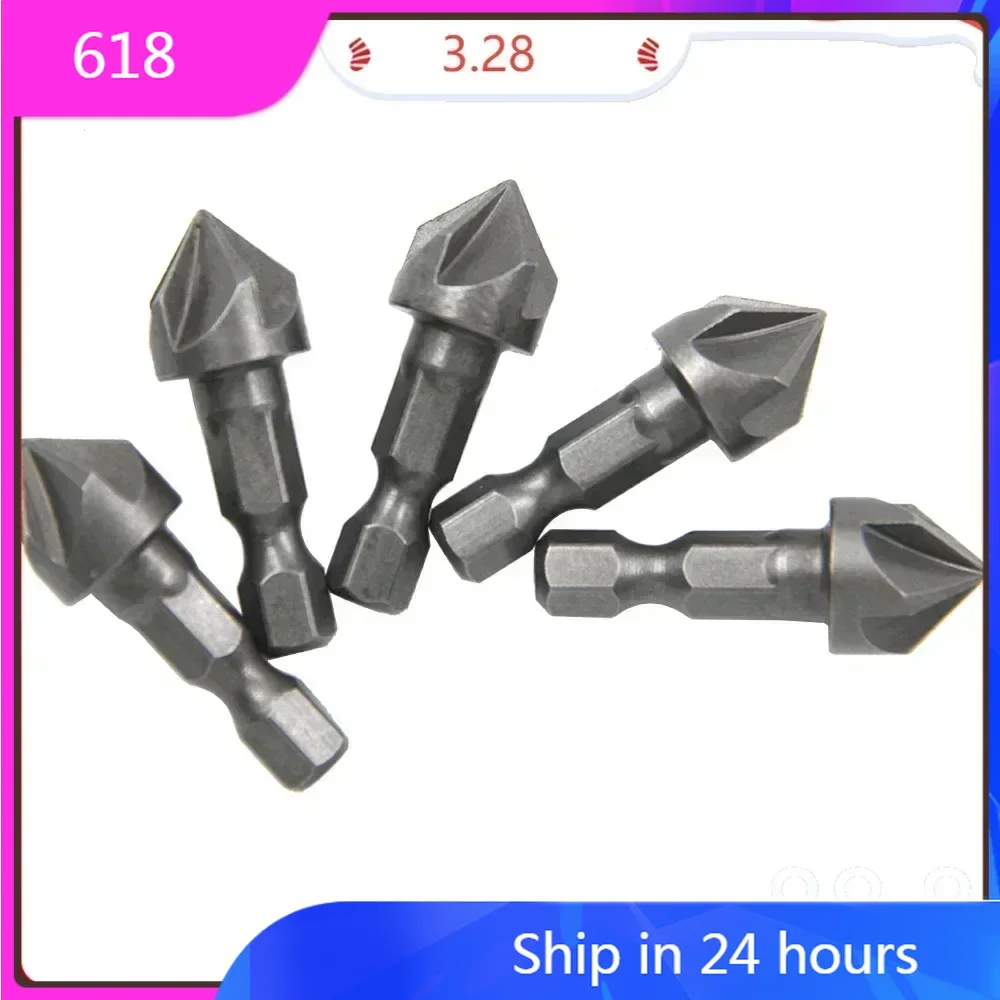2pc small hexagonal handle five edge chamfering tool chamfering cutter woodworking hole opener spot facer reaming tool drill bit
2pc small hexagonal handle five edge chamfering tool chamfering cutter woodworking hole opener spot facer reaming tool drill bit