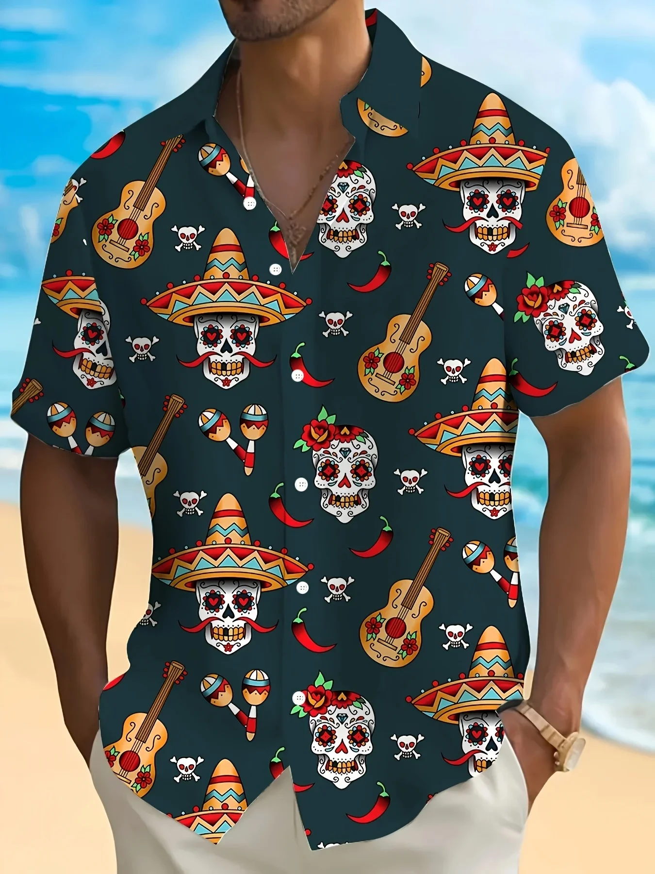 Summer Men's Casual Party Shirt Hawaiian Style Man Short Sleeve Fashion Tropical Print Lightweight Beach Tops
Summer Men's Casual Party Shirt Hawaiian Style Man Short Sleeve Fashion Tropical Print Lightweight Beach Tops