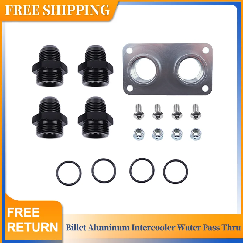 Intercooler Water Pass Thru+4Pcs-12AN Hose Barb Fittings Billet Aluminum
Intercooler Water Pass Thru+4Pcs-12AN Hose Barb Fittings Billet Aluminum