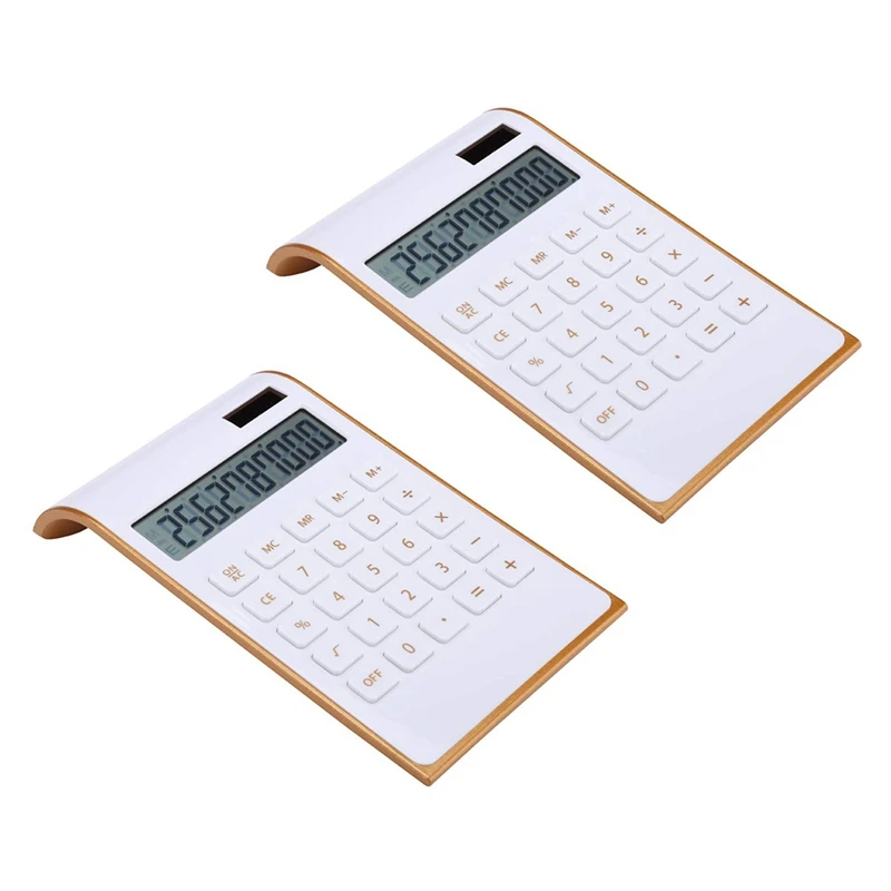 2X Calculator, Slim Elegant Design, Office/Home Electronics, Dual Powered Desktop Calculator, Solar Power, 10 Digits
2X Calculator, Slim Elegant Design, Office/Home Electronics, Dual Powered Desktop Calculator, Solar Power, 10 Digits