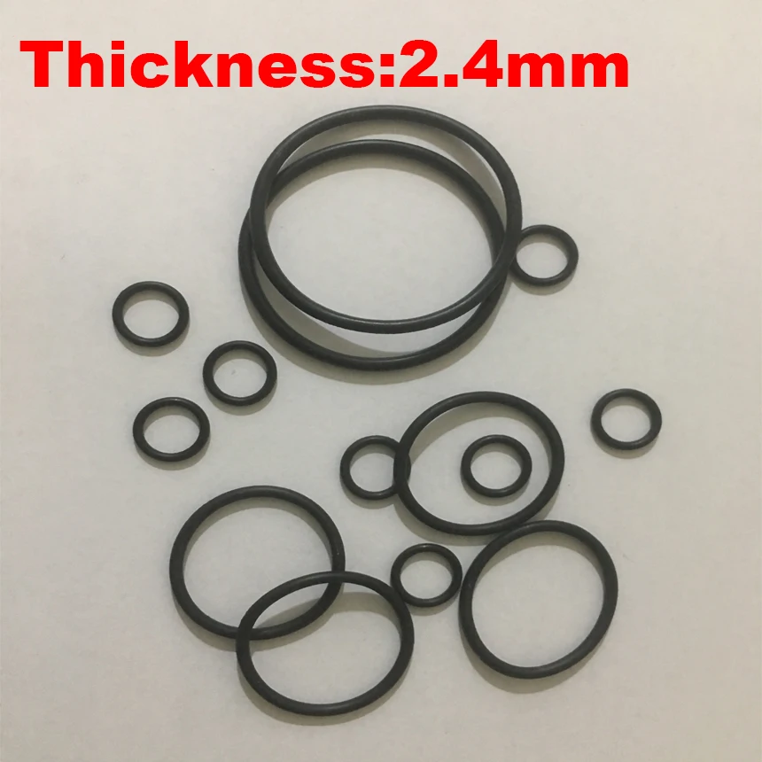 150pcs 23x2.4 23*2.4 24x2.4 24*2.4 32x2.4 32*2.4 OD*Thickness Black NBR Nitrile Chemigum Rubber O-Ring Oil Seal O Ring Gasket
150pcs 23x2.4 23*2.4 24x2.4 24*2.4 32x2.4 32*2.4 OD*Thickness Black NBR Nitrile Chemigum Rubber O-Ring Oil Seal O Ring Gasket