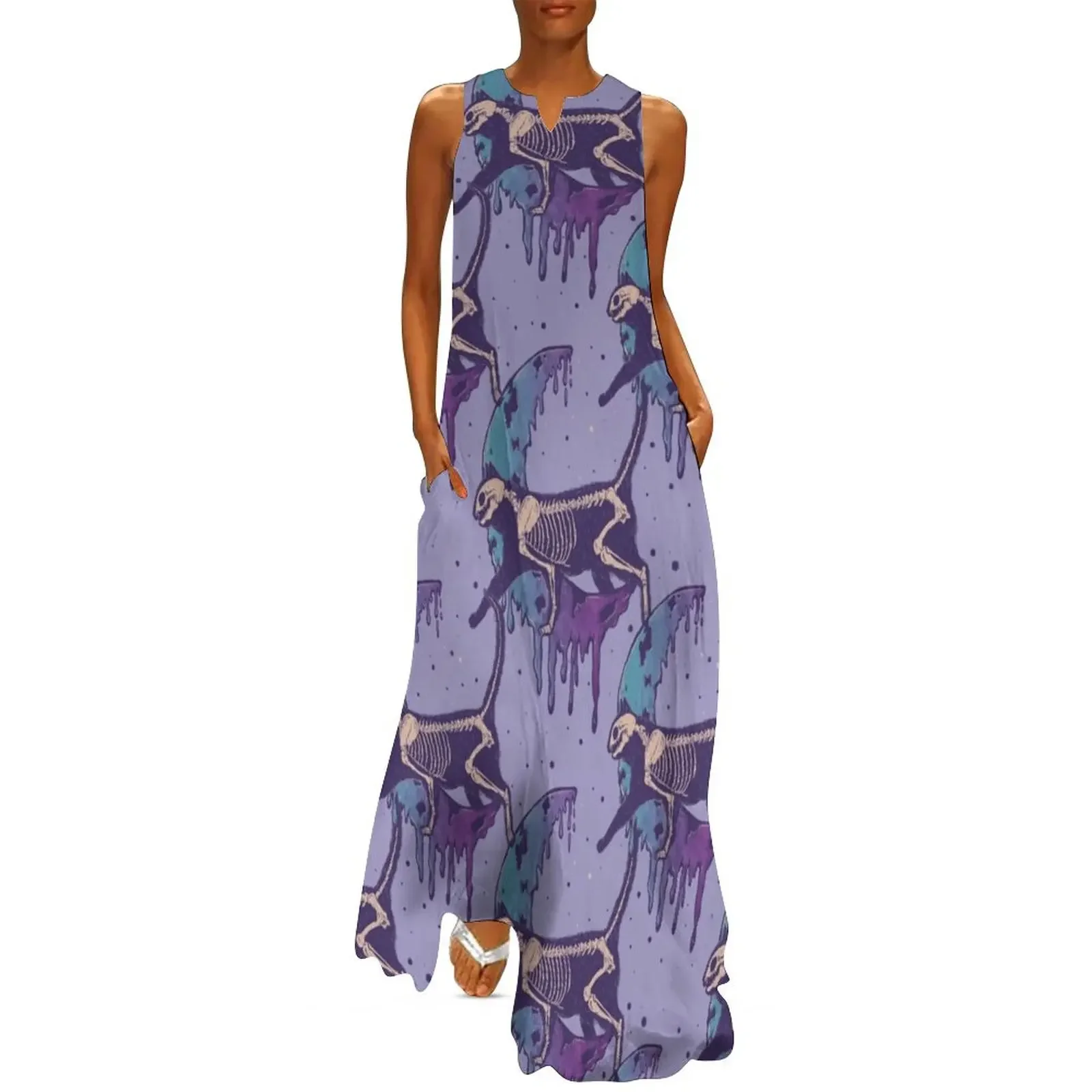 Cat Skeleton over the moon Long Dress summer woman dress 2025 womans clothing Dress
Cat Skeleton over the moon Long Dress summer woman dress 2025 womans clothing Dress