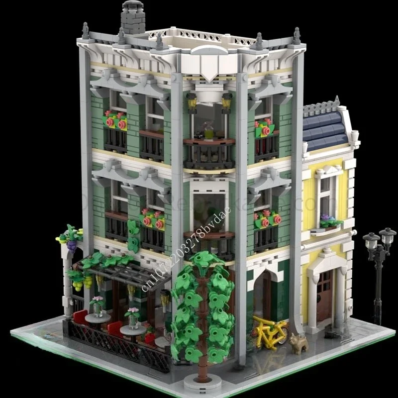 2570PCS Vine Restaurant MOC Creative street view Model Building Blocks Architecture DIY Education Assembly Model Toys Ages
2570PCS Vine Restaurant MOC Creative street view Model Building Blocks Architecture DIY Education Assembly Model Toys Ages