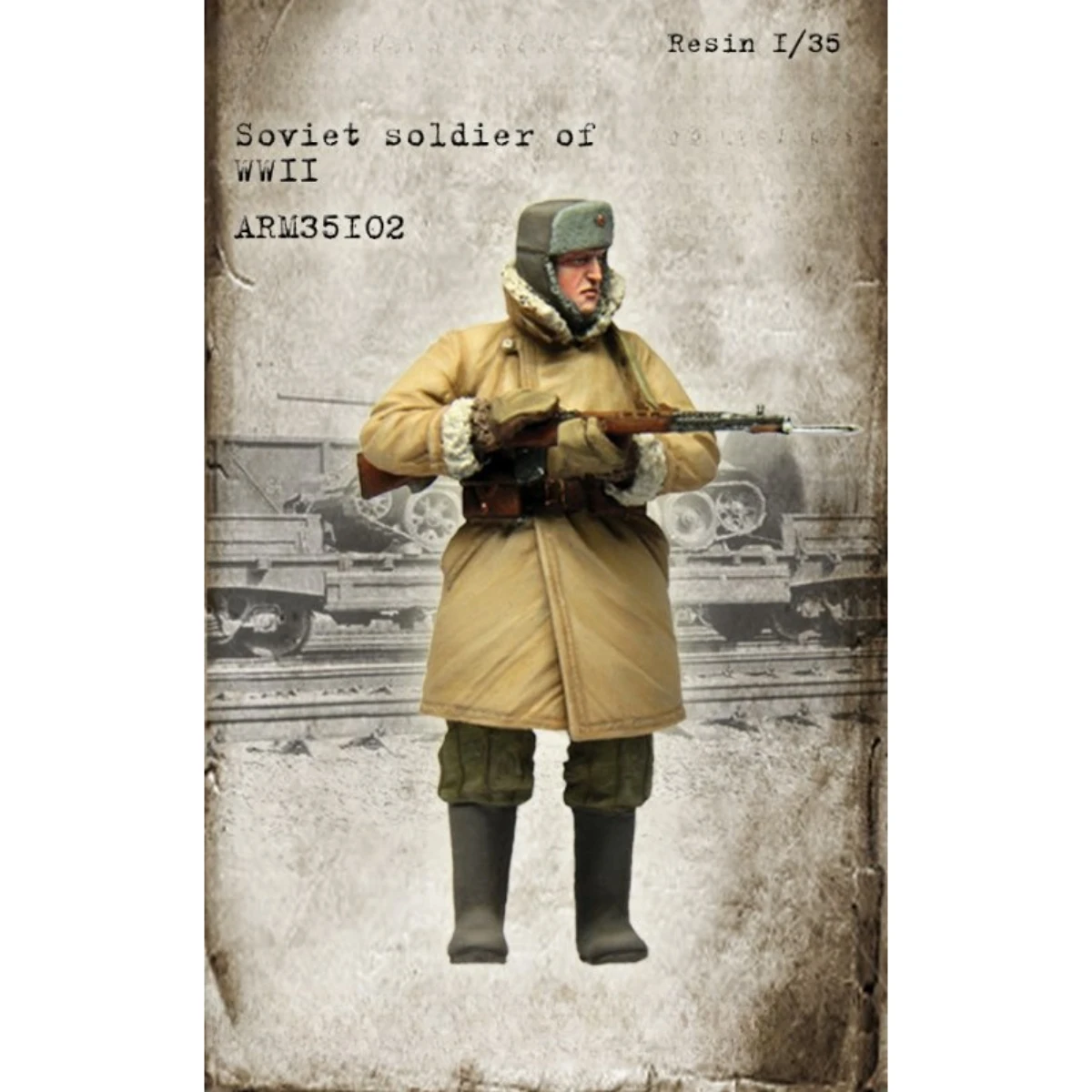 1/35 resin soldier model GK - World War II Soviet soldier - unassembled and unpainted DIY kit - 1136R
1/35 resin soldier model GK - World War II Soviet soldier - unassembled and unpainted DIY kit - 1136R