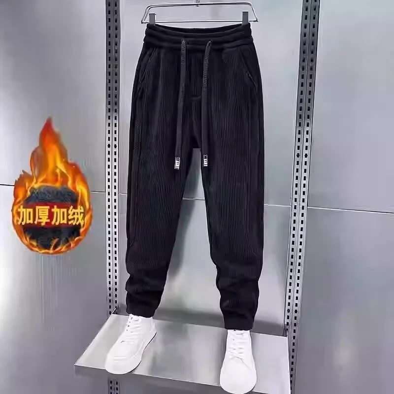 Autumn and Winter Corduroy Trendy All-Matching Fleece-lined Casual Pants Men's Loose Ankle-tied Fashion Hot Stamping Corduroy
Autumn and Winter Corduroy Trendy All-Matching Fleece-lined Casual Pants Men's Loose Ankle-tied Fashion Hot Stamping Corduroy