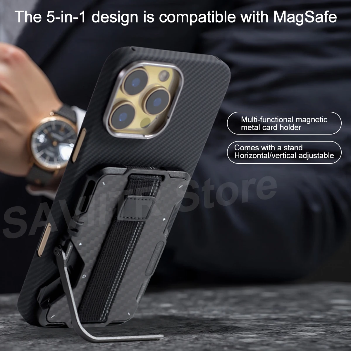 SAVIITR подходит для iPhone 16/15/14/13/12 Кошелек MagSafe из углеродного волокна Универсальный держатель для карт 5-в-1, подставка, ручка, открывалка для бутылок
SAVIITR подходит для iPhone 16/15/14/13/12 Кошелек MagSafe из углеродного волокна Универсальный держатель для карт 5-в-1, подставка, ручка, открывалка для бутылок