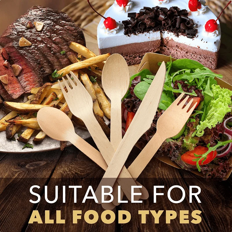 300pcs Disposable Wooden Cutlery Set, Include Knives, Forks, And Spoons For Christmas, Thanksgiving, Party Gatherings, Holidays,
300pcs Disposable Wooden Cutlery Set, Include Knives, Forks, And Spoons For Christmas, Thanksgiving, Party Gatherings, Holidays,