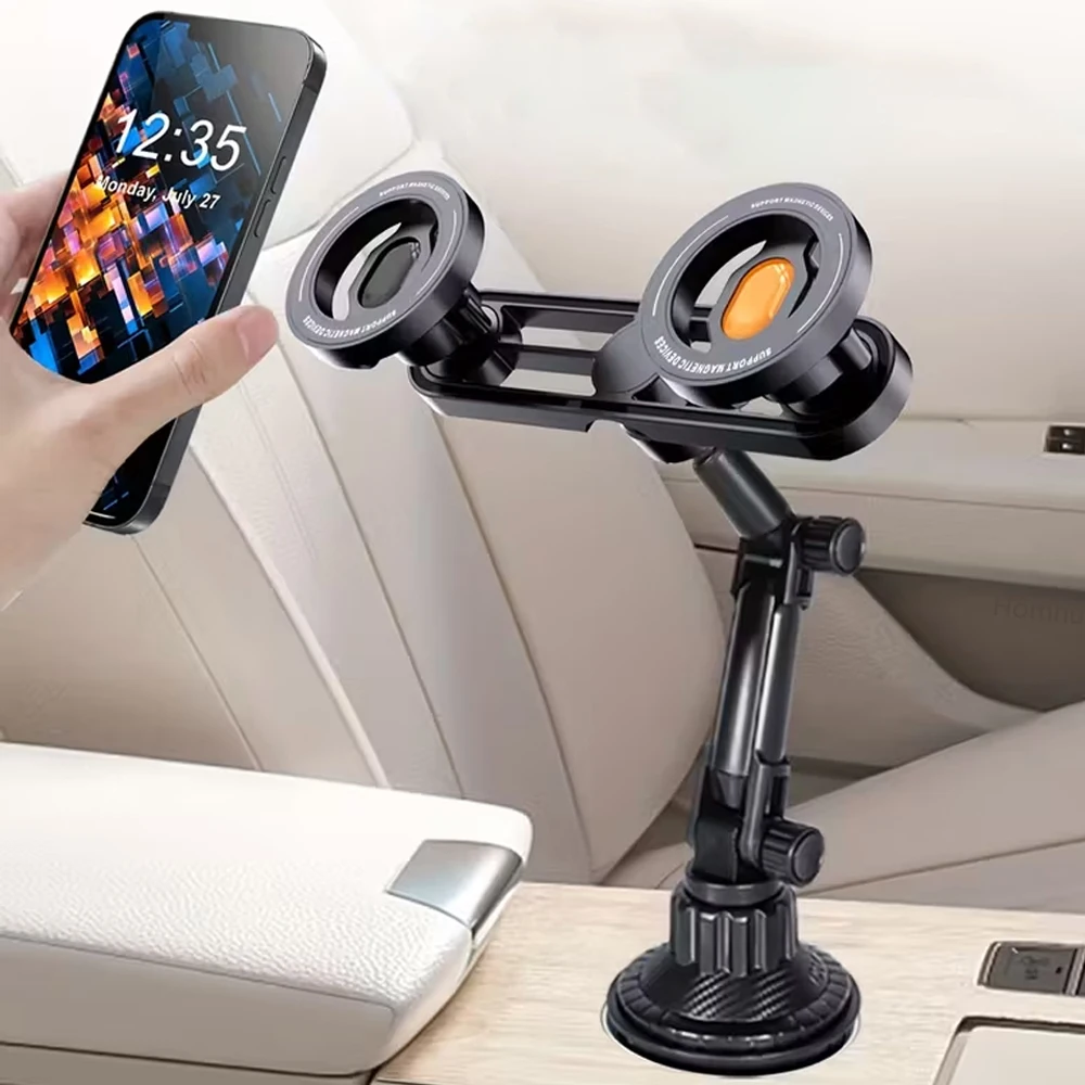 Universal Magnetic Car Cup Holder Phone Mount Dual Angle Adjustable Stand Compatible with MagSafe IPhone and Android Smartphone
Universal Magnetic Car Cup Holder Phone Mount Dual Angle Adjustable Stand Compatible with MagSafe IPhone and Android Smartphone