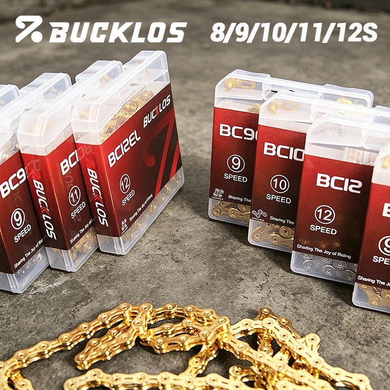 BUCKLOS Mountain Bike Chain 8/9/10/11/12 Speed Road Bike Chains EL/SL Road Bicycle Chain Gold/Silver Chains Durable Bicycle Part
BUCKLOS Mountain Bike Chain 8/9/10/11/12 Speed Road Bike Chains EL/SL Road Bicycle Chain Gold/Silver Chains Durable Bicycle Part