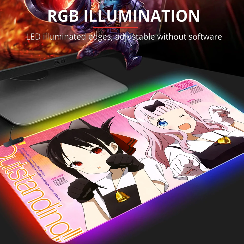 Коврик для мыши Kaguya-sama Love Is War Rgb, Настольный коврик Xxl, игровой коврик для мыши, аксессуары для клавиатуры, большой коврик для мыши, кабинет, расширенные коврики
Коврик для мыши Kaguya-sama Love Is War Rgb, Настольный коврик Xxl, игровой коврик для мыши, аксессуары для клавиатуры, большой коврик для мыши, кабинет, расширенные коврики