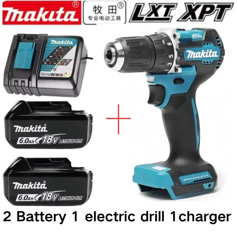 Genuine 18V 5/6/9Ah makita Battery for rechargeable large capacity Power Tools Replacement Li-Ion Battery+charger+electric drill
Genuine 18V 5/6/9Ah makita Battery for rechargeable large capacity Power Tools Replacement Li-Ion Battery+charger+electric drill