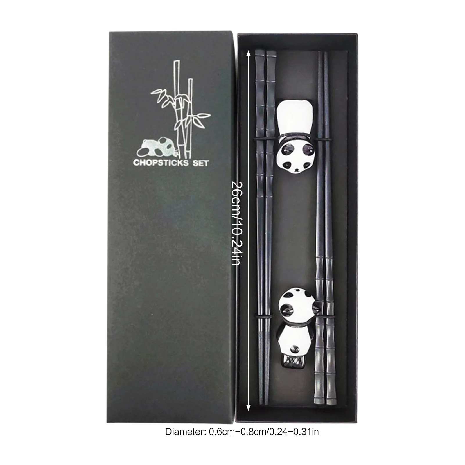 Japanese Style Bamboo Chopsticks with Cartoon Rests Durable Non-Slip for Home Dining Restaurant Use Gift Box Set Red Black
Japanese Style Bamboo Chopsticks with Cartoon Rests Durable Non-Slip for Home Dining Restaurant Use Gift Box Set Red Black