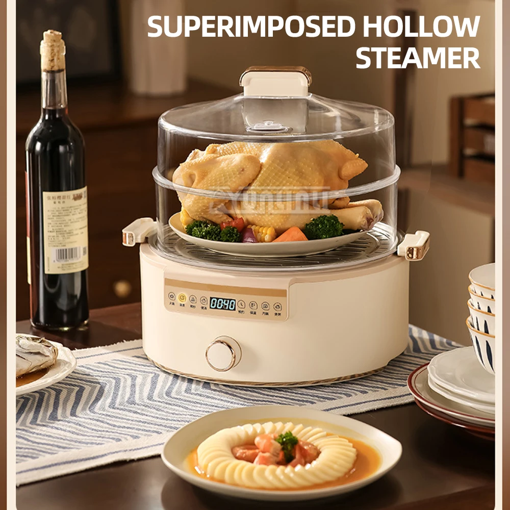 Household Electric Steamer Cooker Multifunctional Household Large Capacity Three-layer Food Elektro Dampftopf
Household Electric Steamer Cooker Multifunctional Household Large Capacity Three-layer Food Elektro Dampftopf
