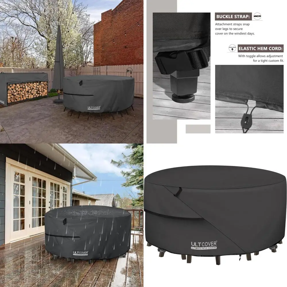 Водонепроницаемый чехол для мебели для патио 92, черный цвет для уличного стола и стульев
Водонепроницаемый чехол для мебели для патио 92, черный цвет для уличного стола и стульев