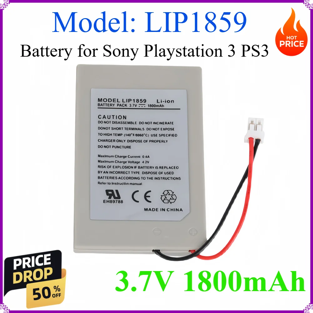 PS3 LIP1859 1800mAh 3.7V Built-in Battery Rechargeable for Sony Playstation 3 PS3 Game Console Handle
PS3 LIP1859 1800mAh 3.7V Built-in Battery Rechargeable for Sony Playstation 3 PS3 Game Console Handle