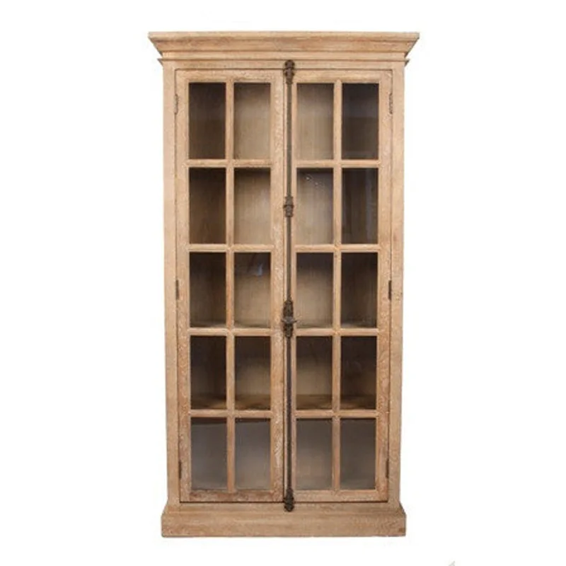 American solid wood bookcase French retro heaven and earth lock locker villa simple glass door bookcase
American solid wood bookcase French retro heaven and earth lock locker villa simple glass door bookcase