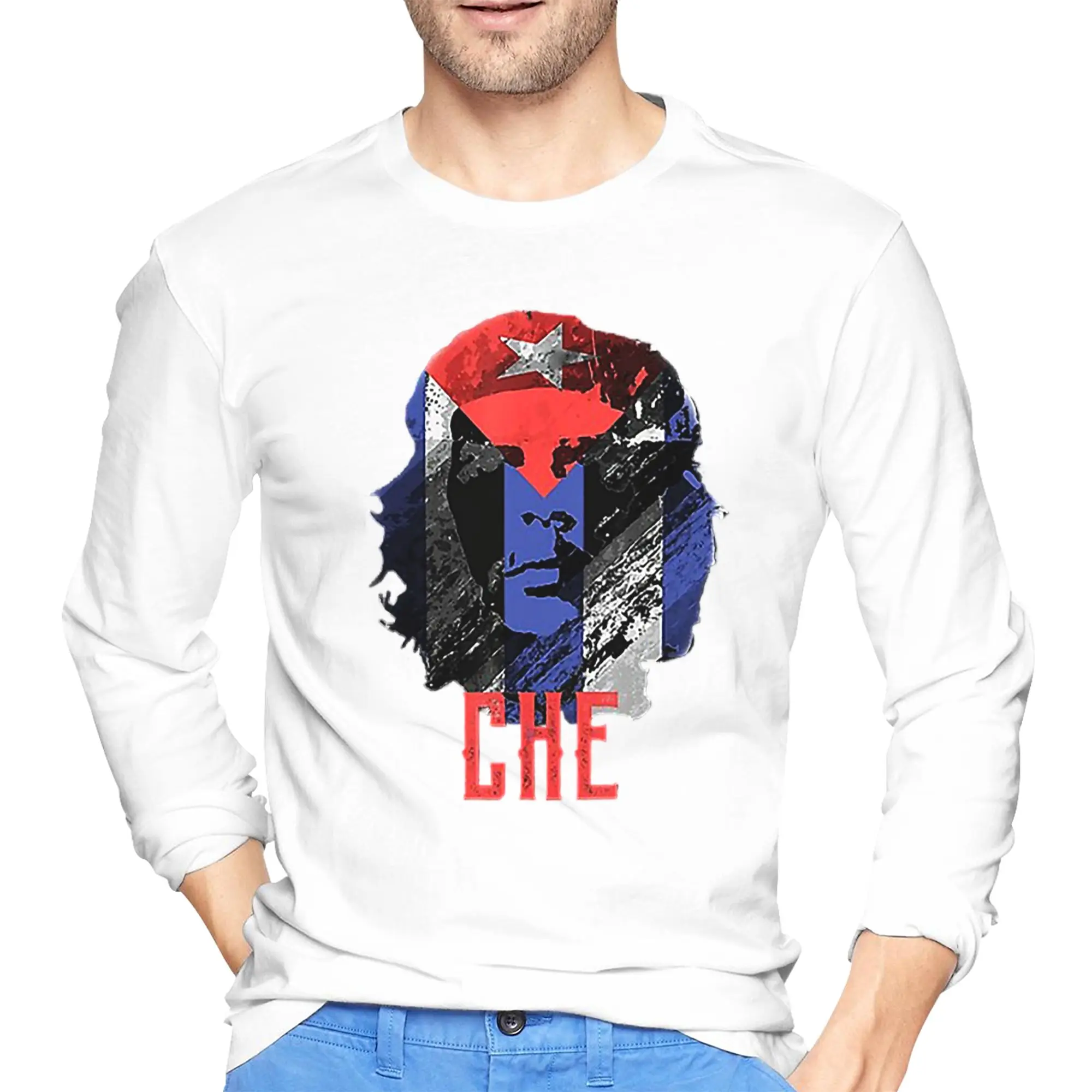 Che Guevara Men's Long Sleeved T-shirt Fashion Round Neck T shirts Spring and Autumn Men tops
Che Guevara Men's Long Sleeved T-shirt Fashion Round Neck T shirts Spring and Autumn Men tops