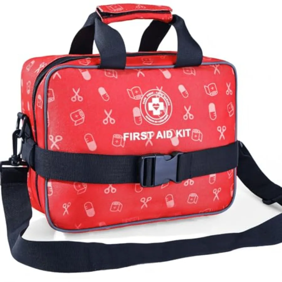 All-in-One Premium 530 Piece Emergency First Aid Kit Large Medical Kit for Home Car Camping Travel Hiking Sports Outdoor Red Du
All-in-One Premium 530 Piece Emergency First Aid Kit Large Medical Kit for Home Car Camping Travel Hiking Sports Outdoor Red Du