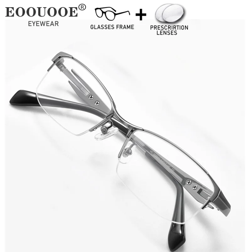 Pure Titanium Men Glasses With Prescription Lenses Myopia Hyperopia Progressive Optical UV Recipe Men's Eyewear Anti reflection
Pure Titanium Men Glasses With Prescription Lenses Myopia Hyperopia Progressive Optical UV Recipe Men's Eyewear Anti reflection